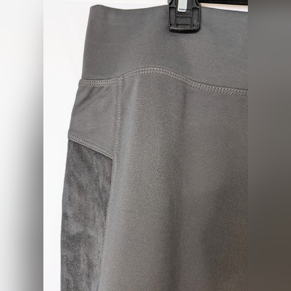 LOGO By Lori Goldstein Dark Gray Stretch Pull-on Pants Leggings Size XL EUC - Picture 5 of 6